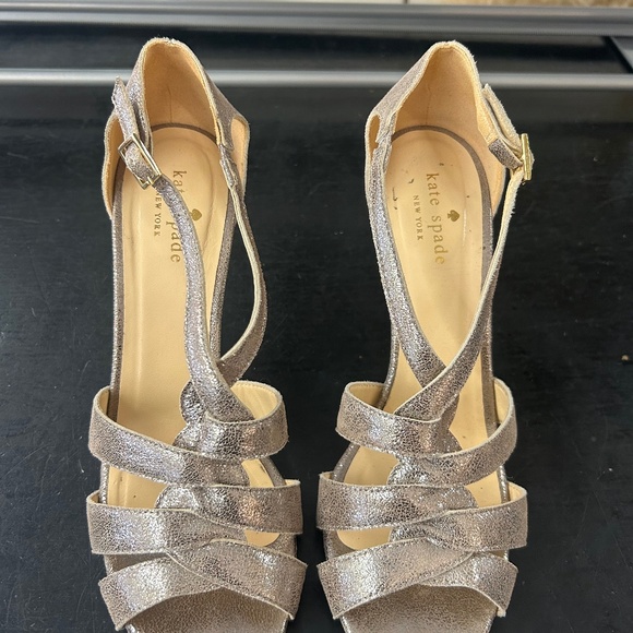 Kate Spade NY Shoes - Kate Spade New York Cage metallic high heels